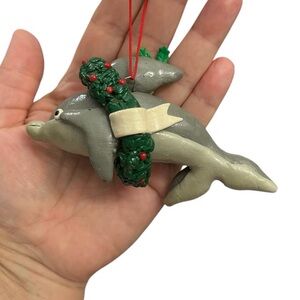 Hanging Dolphin Holiday Ornament